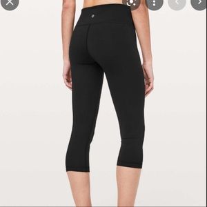 Lululemon Wunder Under High Rise Capri Leggings Black